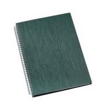 Caderno de Negócios Capa Metalizada Grande Verde