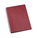 Caderno de Negócios Capa Metalizada Grande Vermelho
